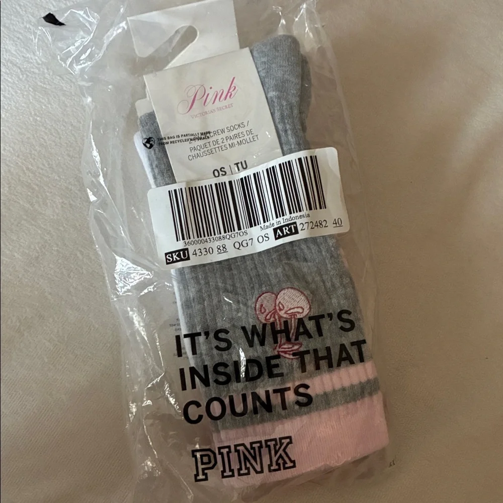 PINK Victoria's Secret 2-Pack Crew Socks